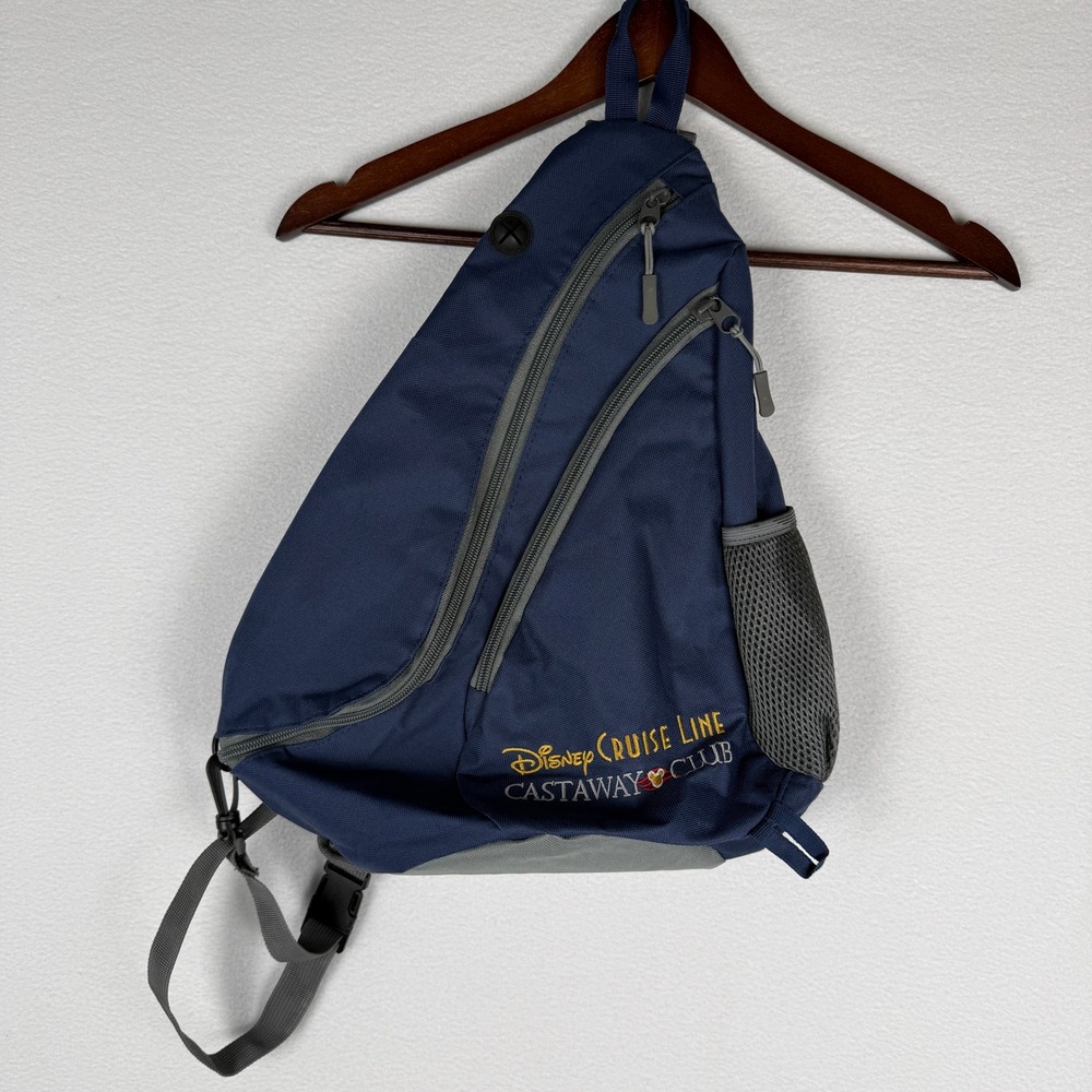 Disney Cruise Line Castaway Club Navy Blue Sling Crossbody Backpack FAC-029426‎
